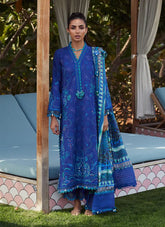 FARAH TALIB AZIZ ‘WES LUXURY UNSTITCHED’25 | BERYL DEEP BLUE