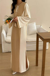 HASSAL SPRING SUMMER’25 | HAWAII MAXI CONTRAST TEXTURED DRESS