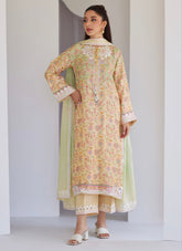 FARAH TALIB AZIZ ‘TARA LUXE SILK PRET’25 | LEORA OMBRÉ SHIRT & DUPATTA