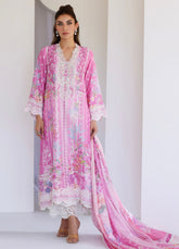 New FARAH TALIB AZIZ ‘TARA LUXE SILK PRET’25 | LYRA PINK SHIRT & DUPATTA