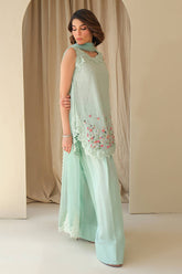 FARIDA HASAN ‘JUNE BLOOM’25 | AQUA JUNE WITH DUPATTA AND SHALWAR