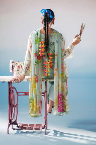 MARIA B ‘DESI SUMMER PIE’26 | DW-EA26-100-Blue