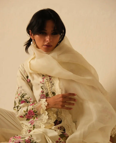 FARIDA HASAN BLOOM EDIT VOL 2 MID SUMMER’26 | LEMON ROSE WITH PANTS
