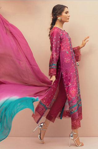 ANSAB JAHANGIR LUXE SILK PRET | MIRROR ROSE