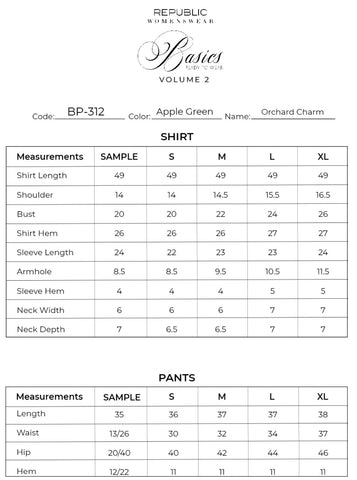 REPUBLICWOMENSWEAR BASICS VOL II ‘26 | ORCHARD CHARM