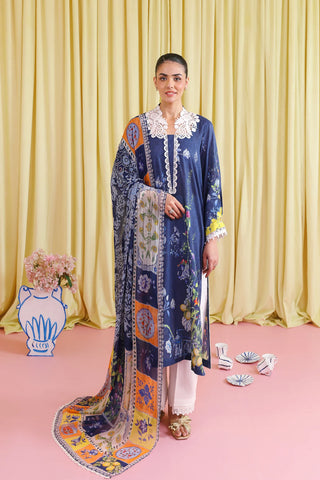 AMMAR KHAN LAWN PRET’26 | LACY BLUES