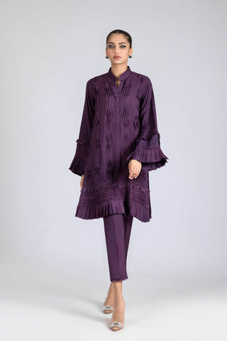 AYESHA SOMAYA CASUAL PRET | PURPLE SET