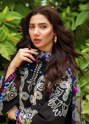 SIRAA SADAF FAWAD KHAN LAWN UNSTITCHED’24 | HELEN (A)