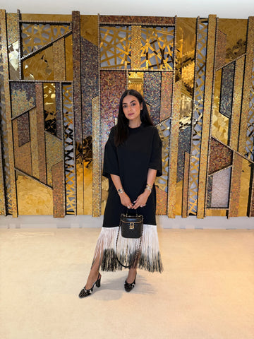 HAJRA LALLJEE DRIFT DRESS | BLACK TIDE