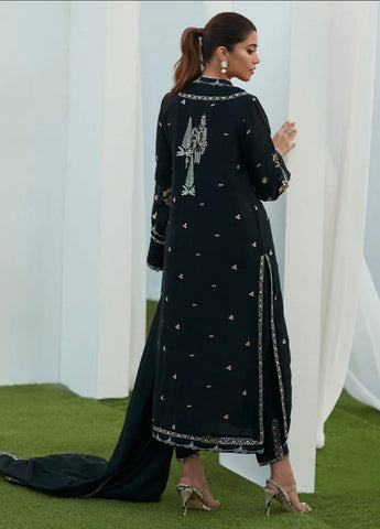 FARAH TALIB AZIZ LUXE PRET’24 | PETRA BLACK EMBROIDERED SET