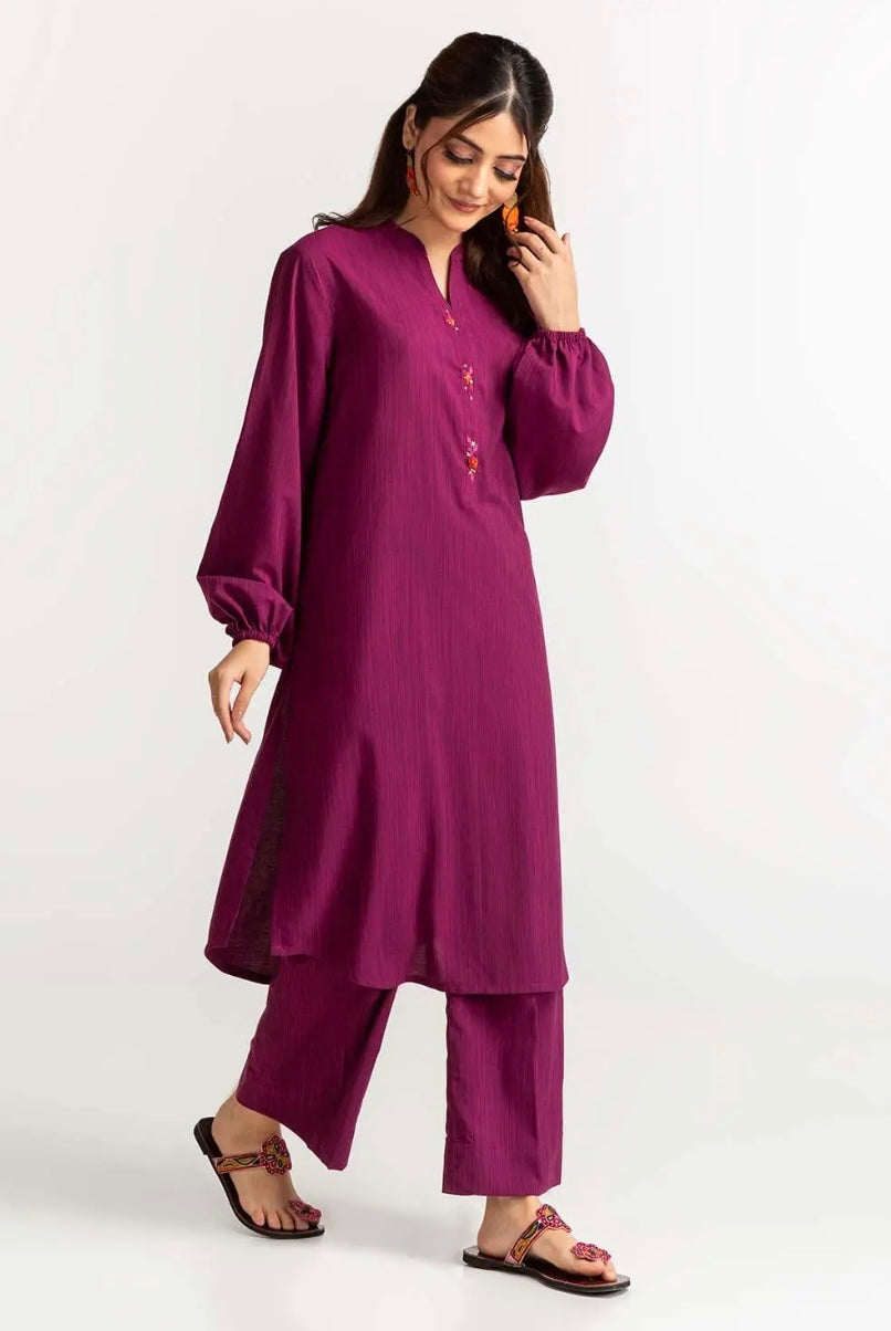 GUL AHMED CASUAL PRET | EMBELLISHED SHIRT ST-03