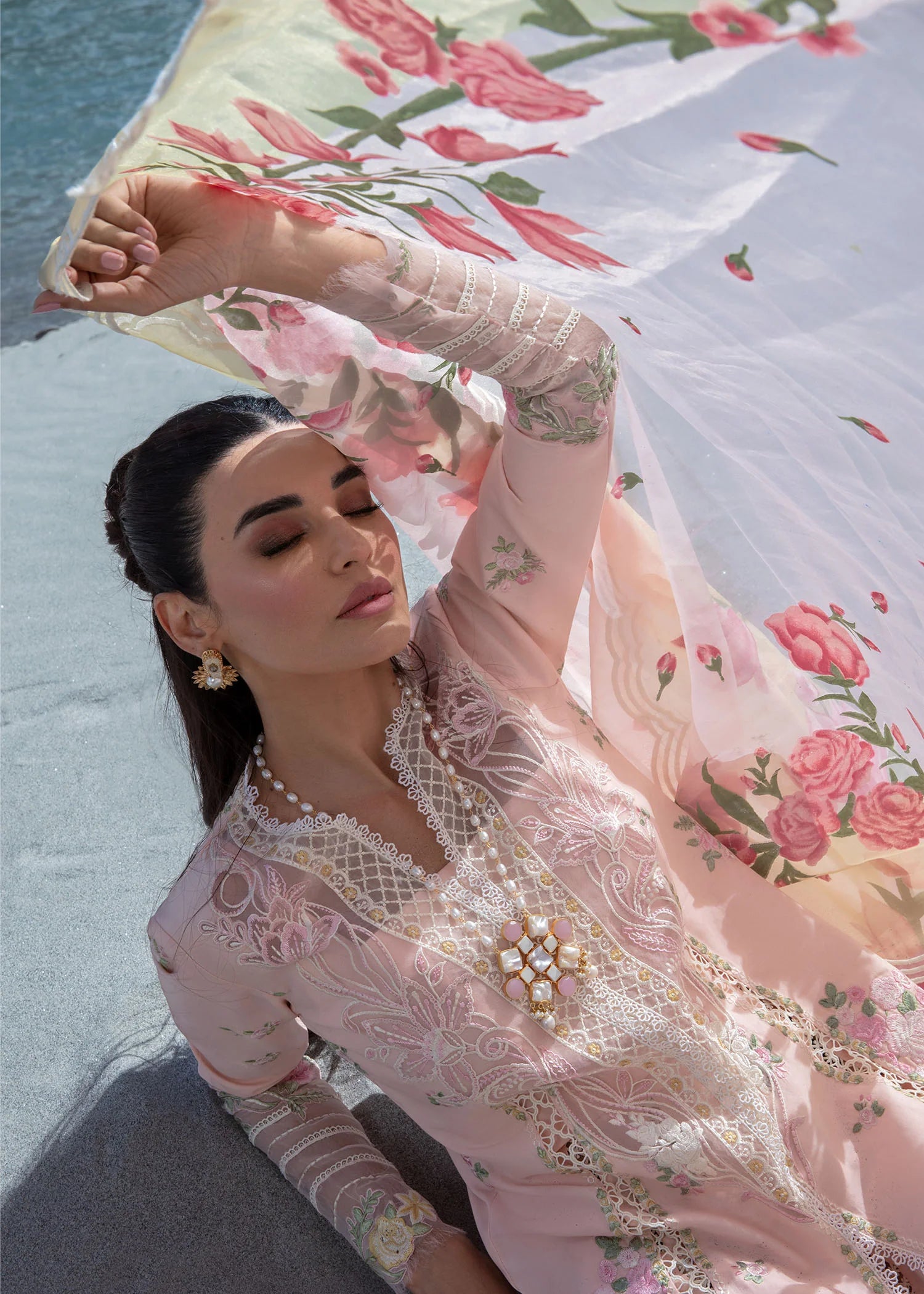 CRIMSON LAWN’24 | FORGET ME NOT - SORBET PINK
