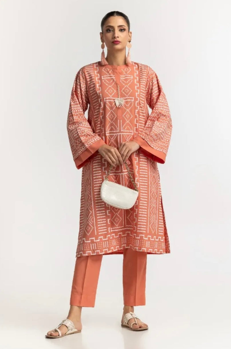 GUL AHMED CASUAL PRET | PRINTED SET ST-10