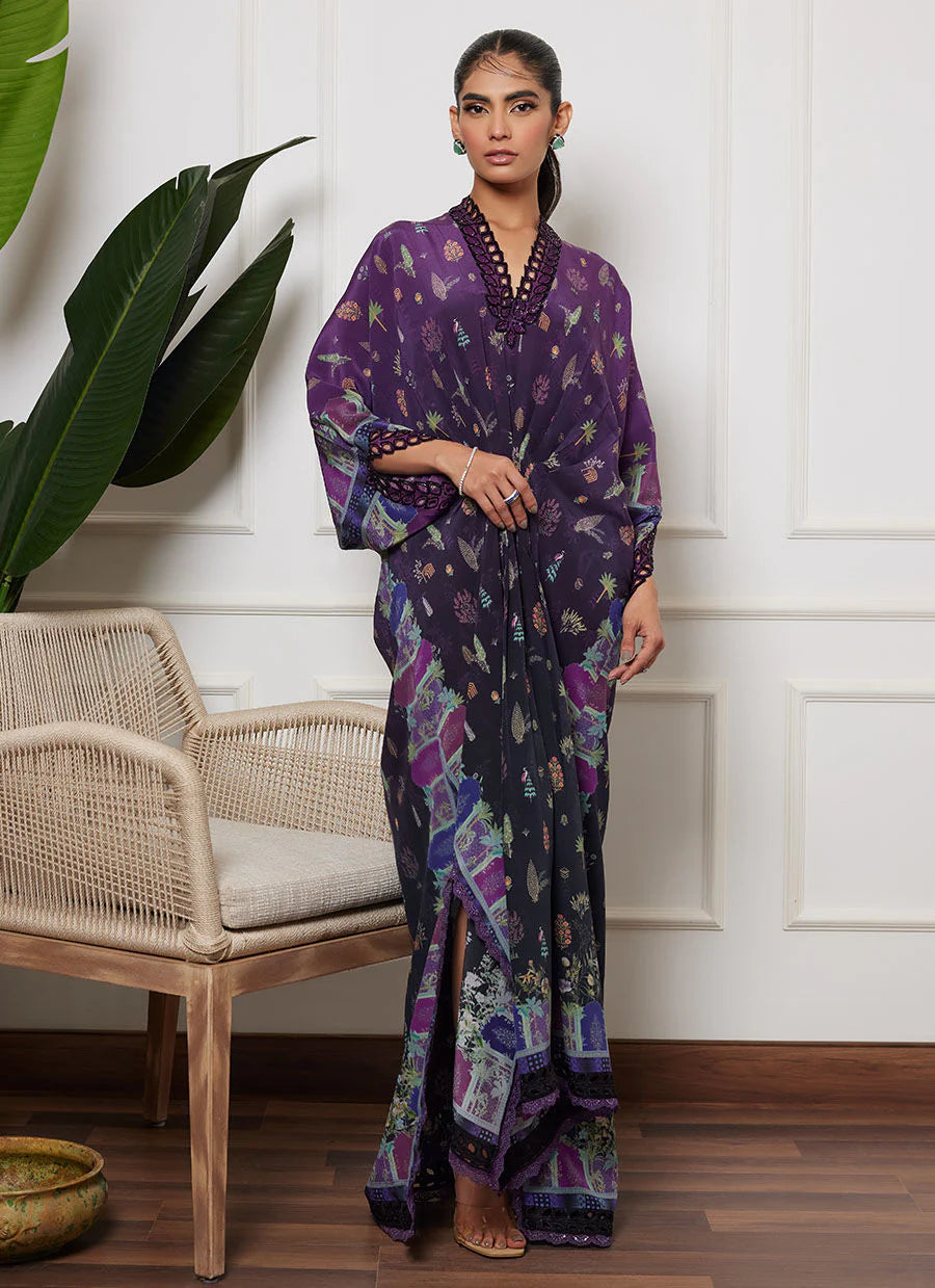 FARAH TALIB AZIZ LUXE SILK PRET’24 | CHIONE AUBERGINE
