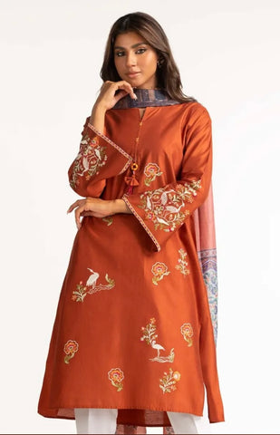 GUL AHMED CASUAL PRET | EMBROIDERED SET ST-08