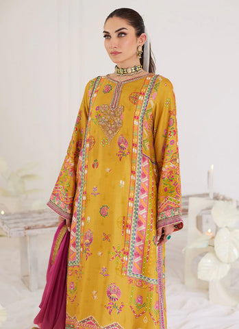 FARAH TALIB AZIZ LUXE SILK PRET’24 | PALMIRA MUSTARD SHIRT AND DUPATTA