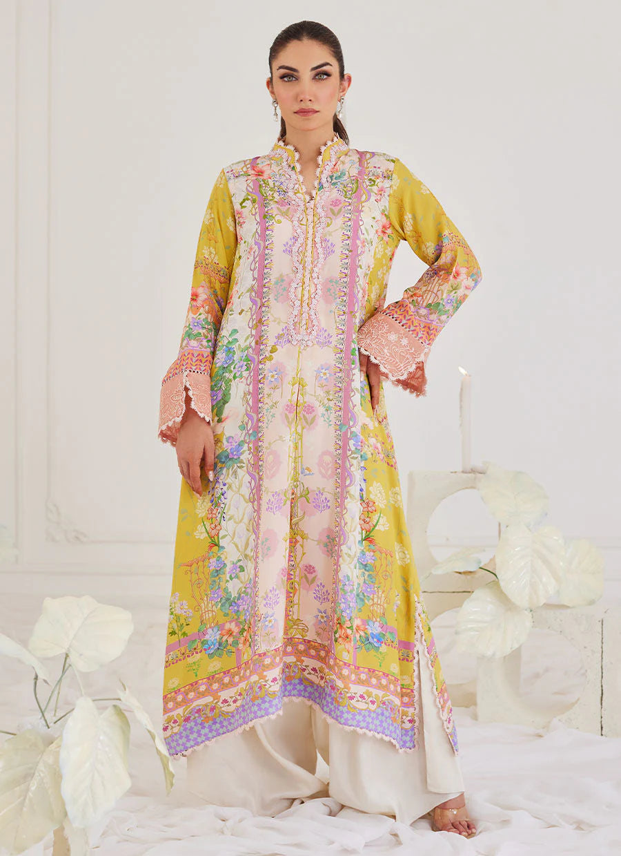 FARAH TALIB AZIZ LUXE SILK PRET’24 | ESME CREPE KAFTAN