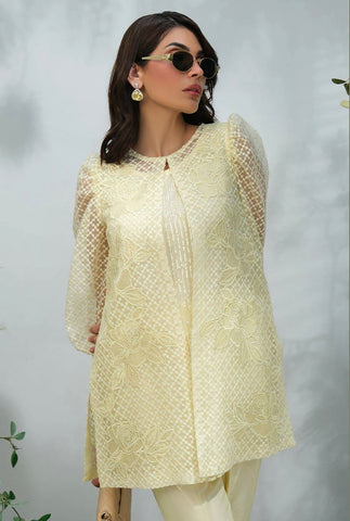 FARIDA HASAN SUMMER HIGH’24 | LEMON ROSE JACKET WITH PANTS