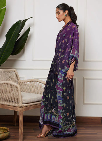 FARAH TALIB AZIZ LUXE SILK PRET’24 | CHIONE AUBERGINE