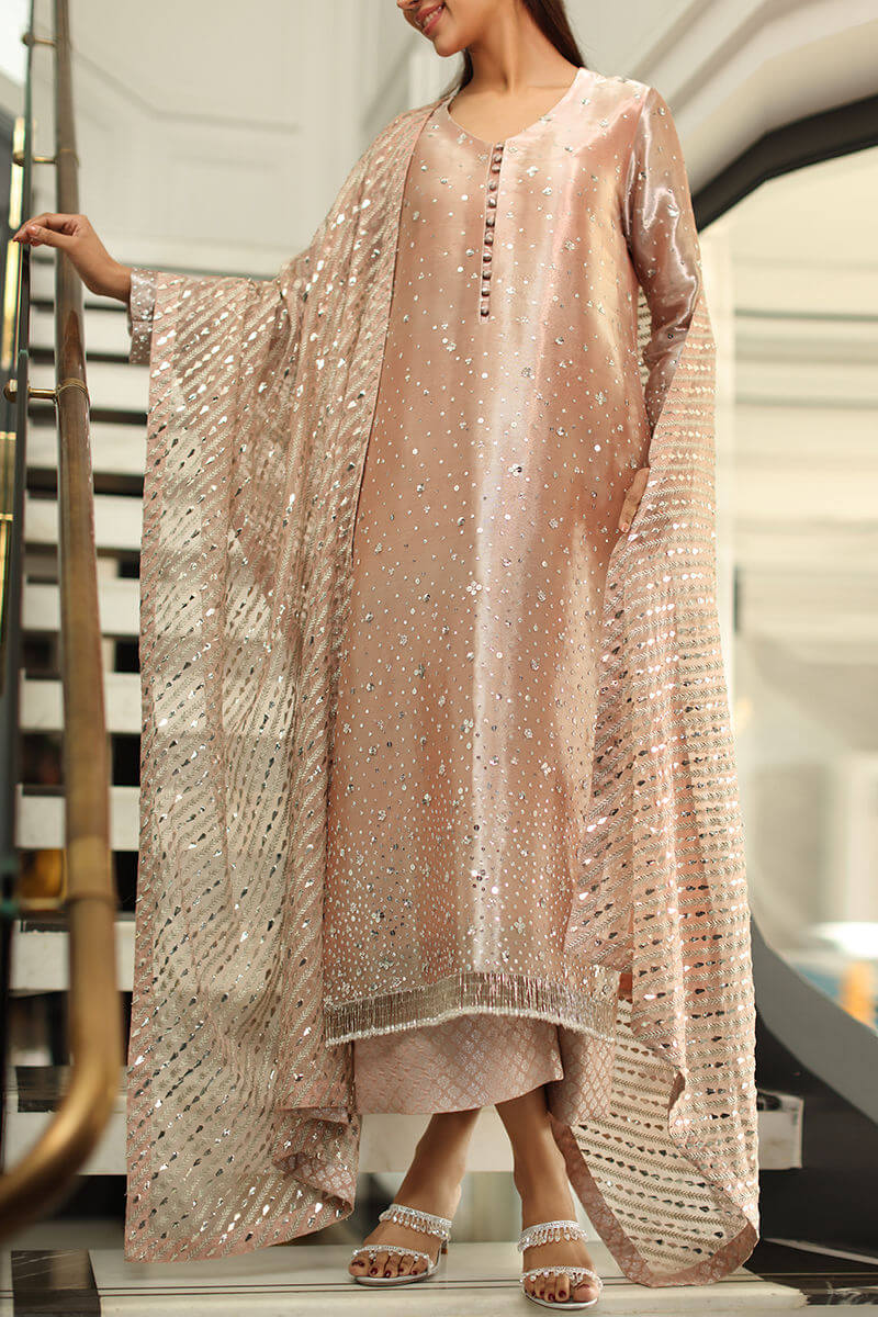UZMA & AFSHEEN LUXURY PRET’26 | CHAMPEGNE BLUSH