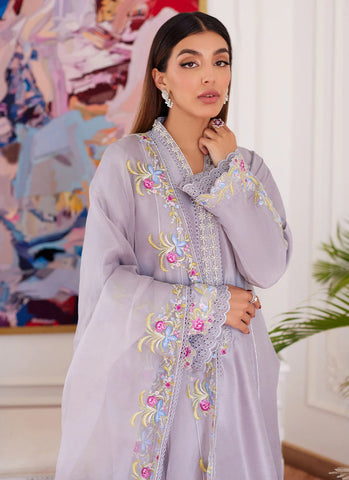 FARAH TALIB AZIZ LUXE PRET’24 | ODETTE SILVER GREY KALIDAR