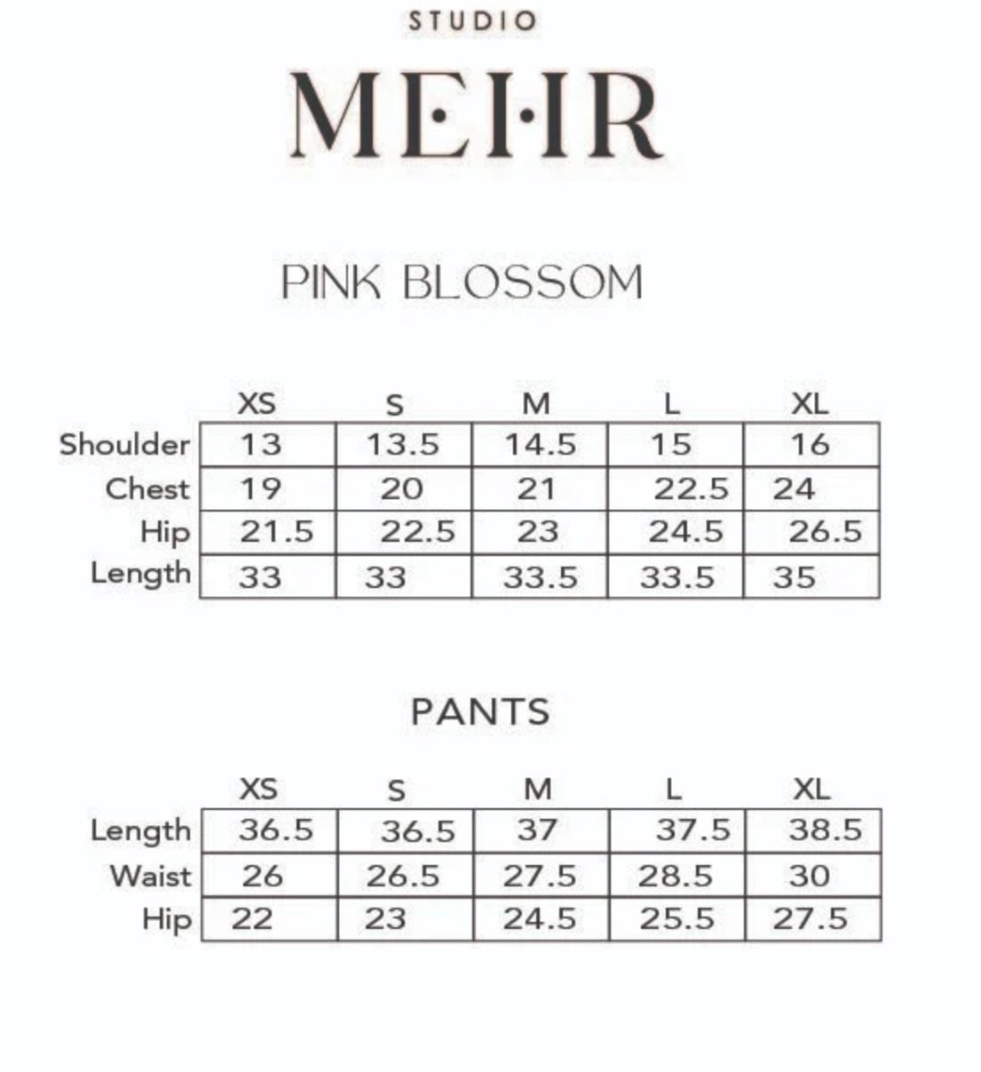 STUDIO MEHR | PINK BLOSSOM MATCHING SET