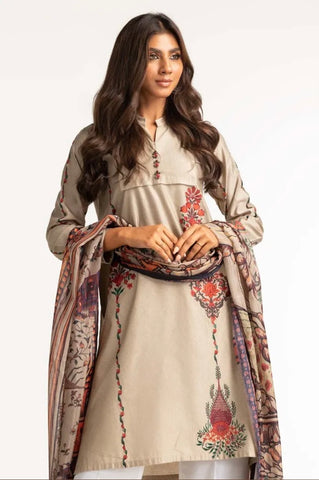 GUL AHMED CASUAL PRET | EMBROIDERED SET ST-09