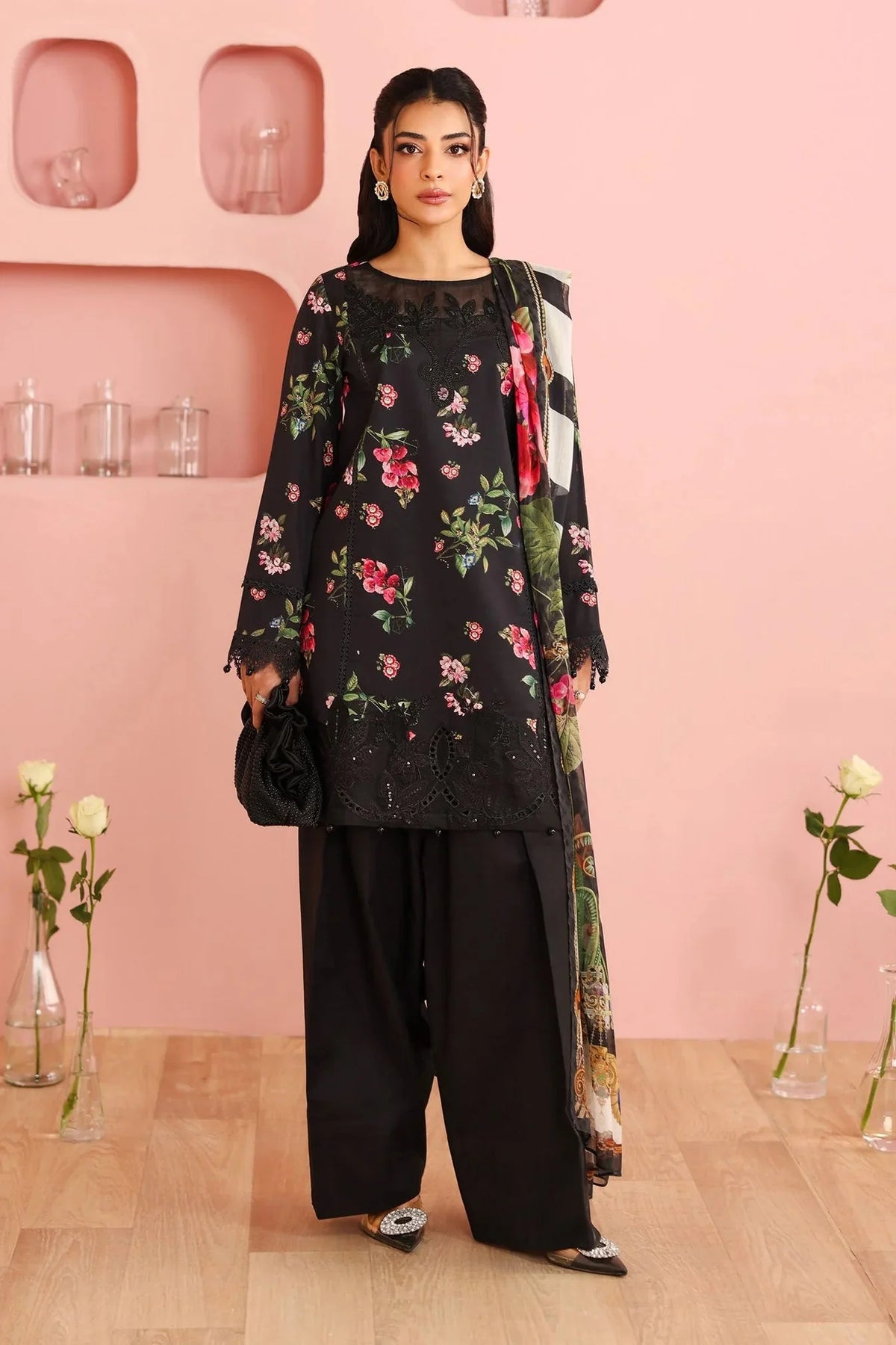 MARIA B ‘DESI SUMMER PIE’26 | DW-PF25-06R1-Black