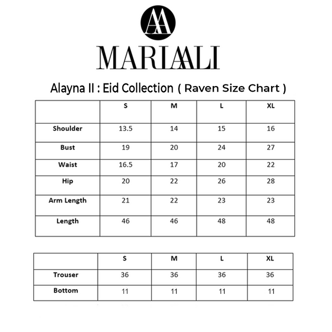 MARIA HASSAN ALI ‘ALAYN’ VOL 2 | RAVEN