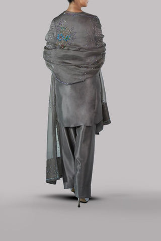 MUSE LUXE | TAUPE GREY EMBELLISHED SET
