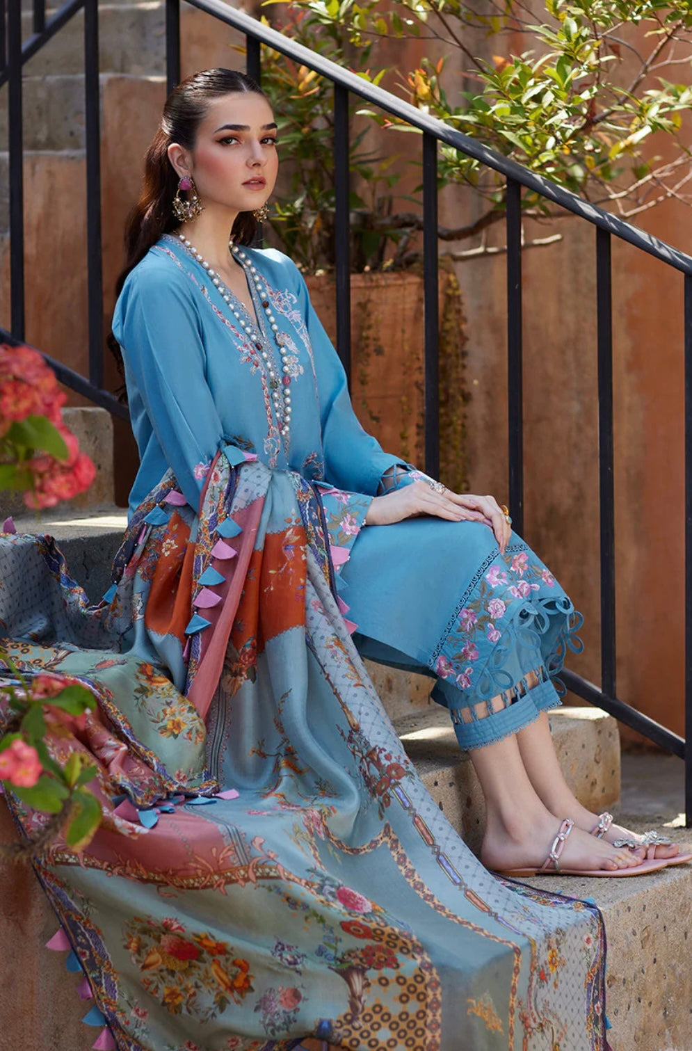 NIDA AZWER LUXURY LAWN’24 | AZURE ALLURE