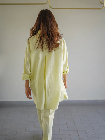 SAK | BUTTER YELLOW LINEN SET