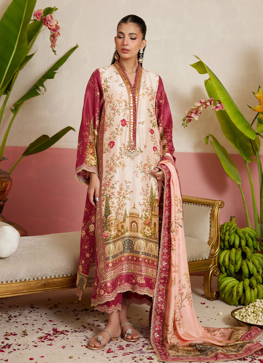 FARAH TALIB AZIZ ‘MAYNA FESTIVE PRET’26 | ALYSA SHIRT AND DUPATTA