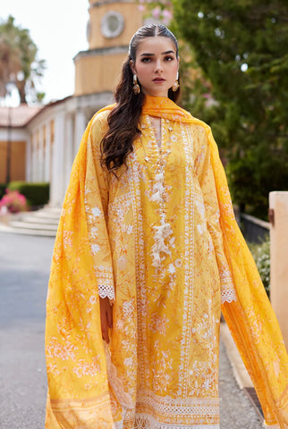 NIDA AZWER LUXURY LAWN’24 | DAFFODIL DREAM