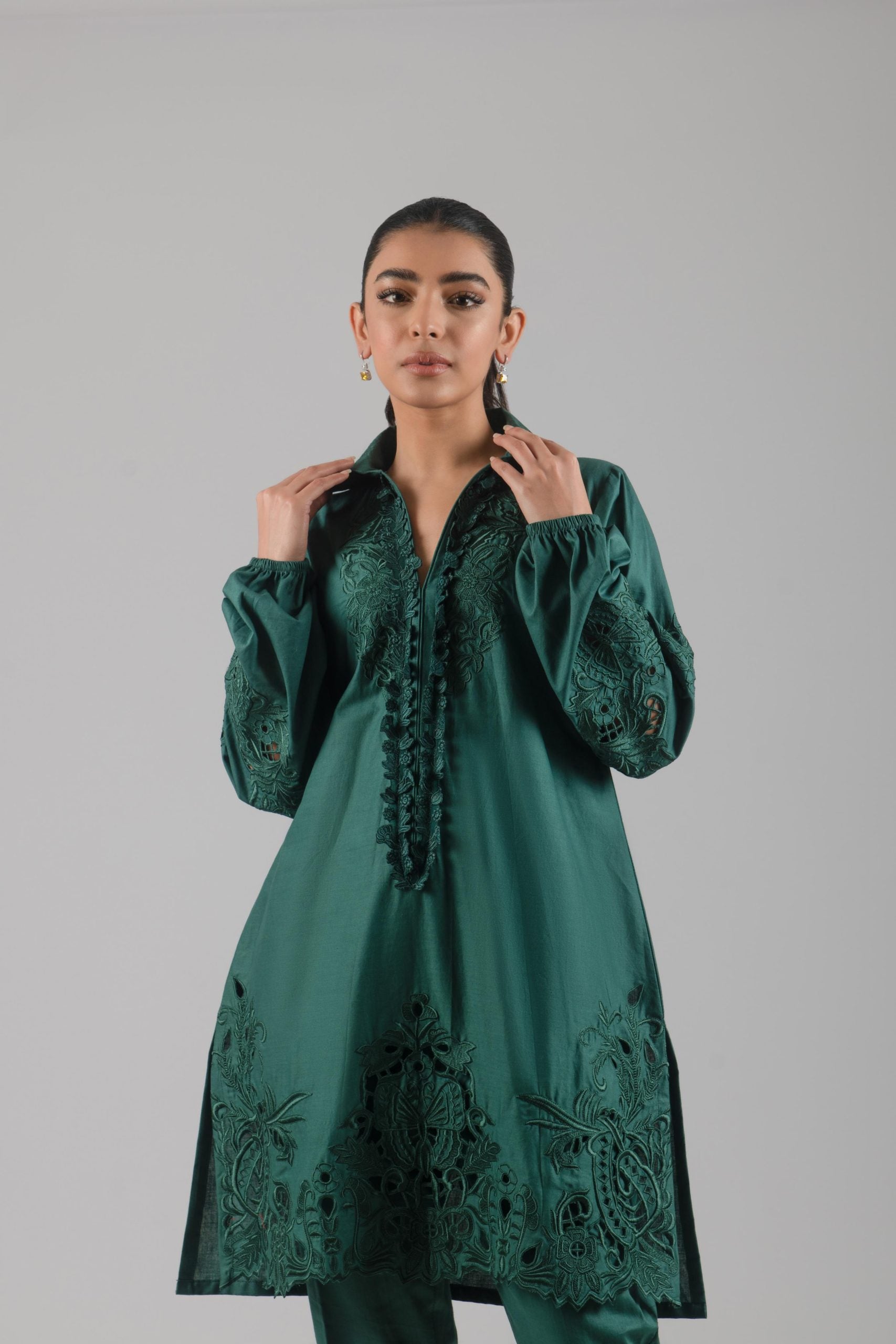 AYESHA SOMAYA CASUAL PRET’24 | GREEN SET