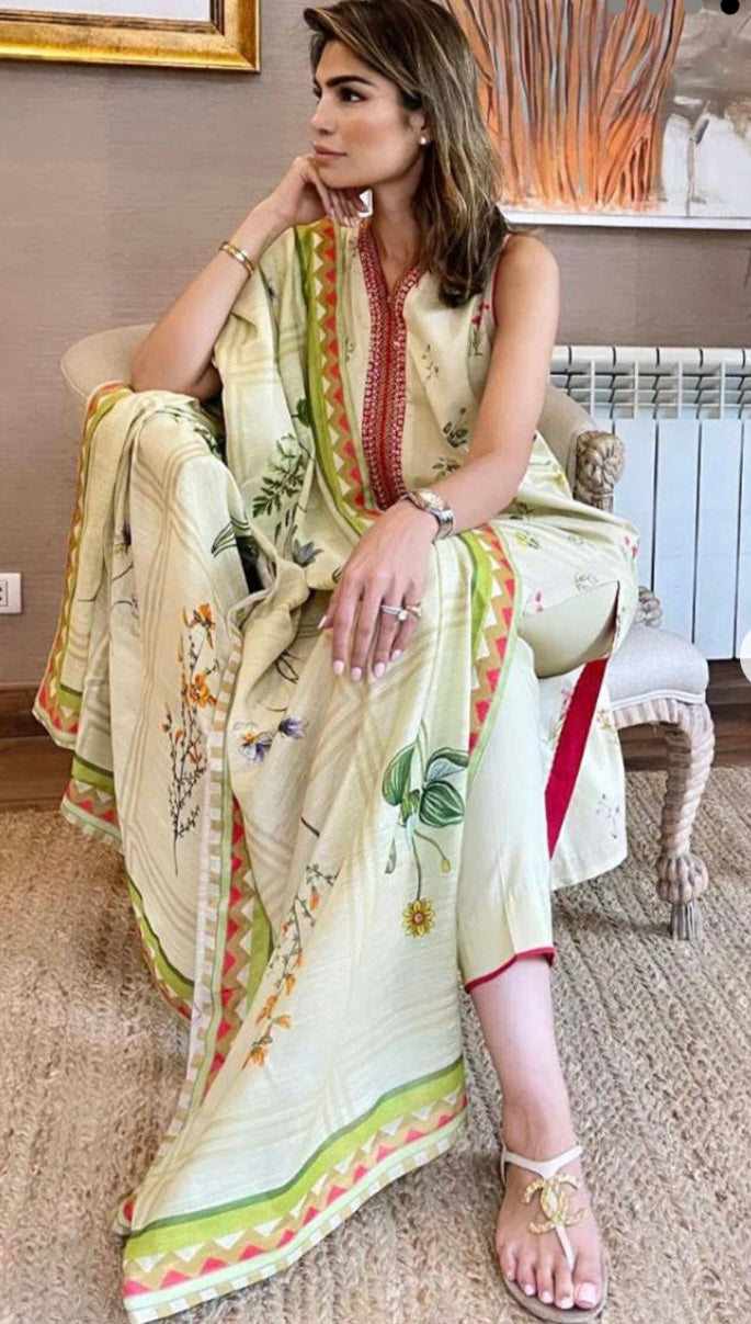 FARIDA HASAN | BOTANICAL SHIRT & PANTS