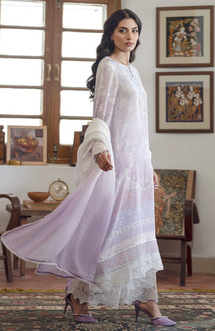 ANSAB JAHANGIR LUXE SILK PRET | PASTEL PETALS