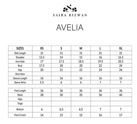 SAIRA RIZWAN ‘LAEL SILK PRET’26 | AVELIA