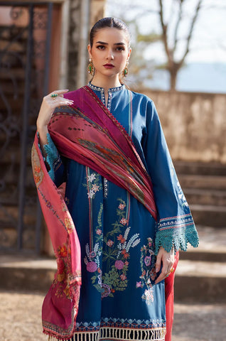 NIDA AZWER LUXURY LAWN’24 | SAPPHIRE SERENADE