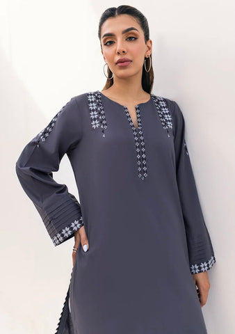 IMAGE CASUAL PRET | CHARCOAL GREY KURTA