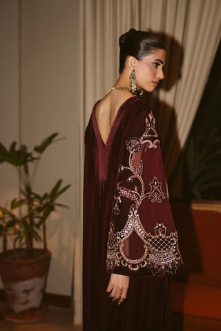 AMMARA KHAN ‘THE OVERTURE’26 | GARNET REVERIE KAFTAN