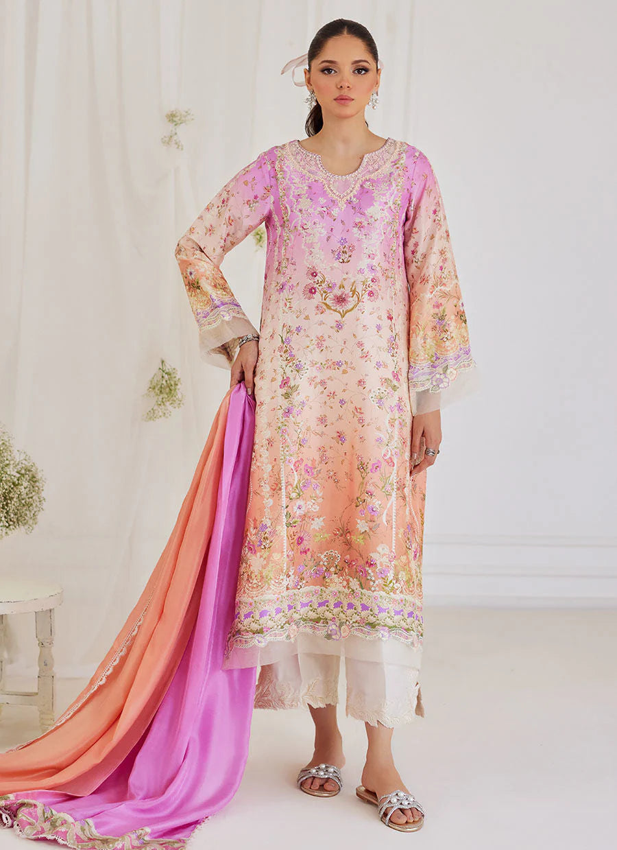 FARAH TALIB AZIZ LUXE SILK PRET’24 | MAURA OMBRÉ SHIRT AND DUPATTA