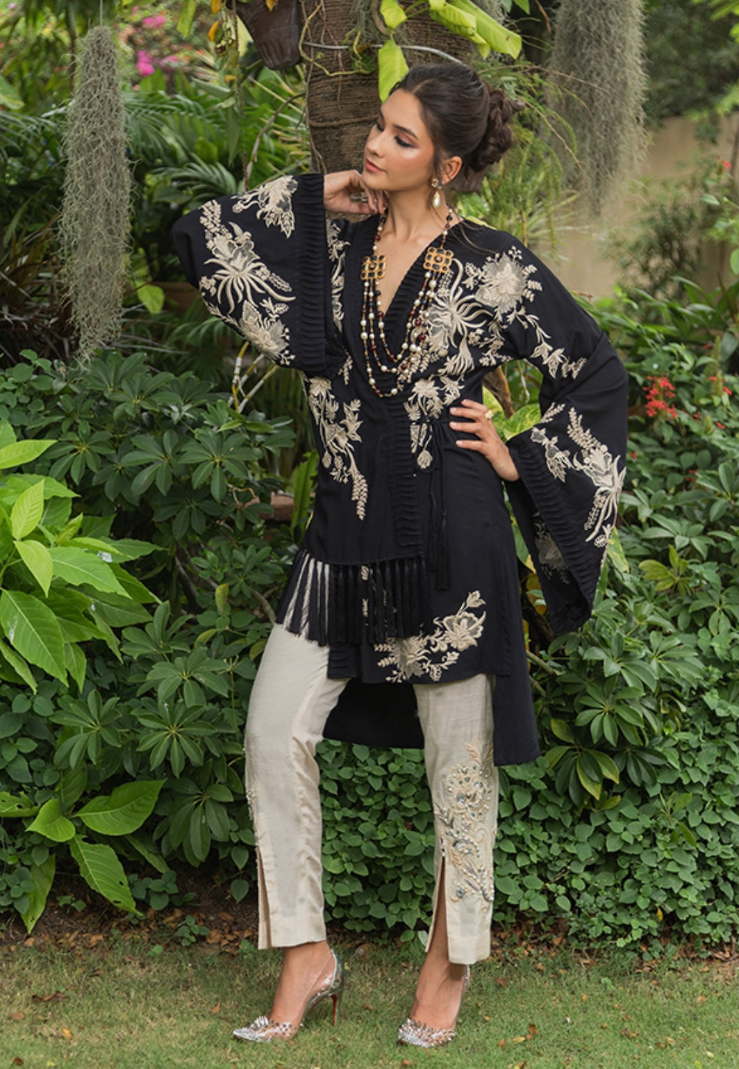 AYESHA FAROOK CASUAL PRET’24 | HI LOW WRAP TOP