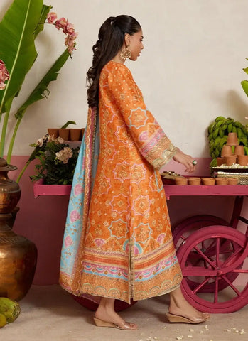 FARAH TALIB AZIZ ‘MAYNA FESTIVE PRET’26 | JENNA TANGERINE SHIRT & DUPATTA