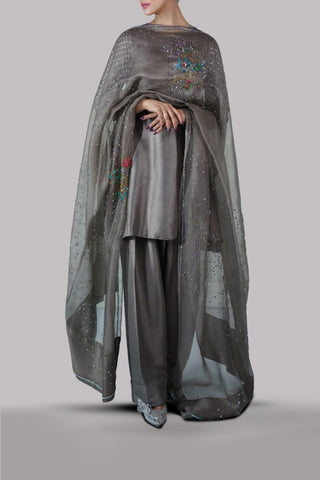 MUSE LUXE | TAUPE GREY EMBELLISHED SET