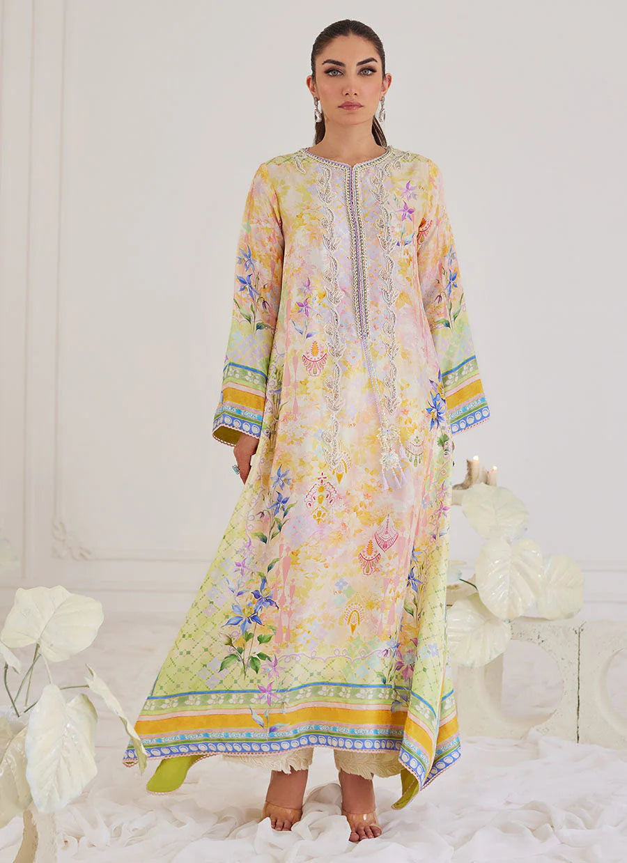 FARAH TALIB AZIZ LUXE SILK PRET’24 |  BLANCA SILK KAFTAN