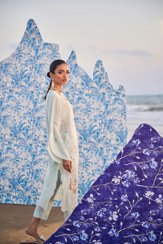 DHANAK PRINTED PRET’24 | MINT GREEN SET