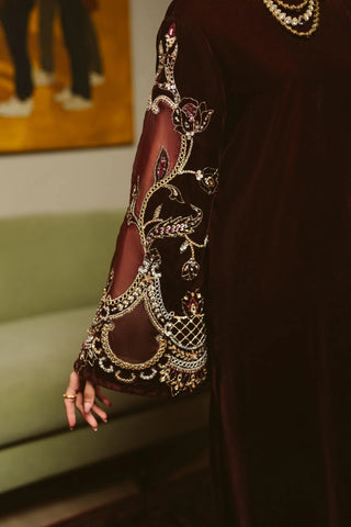 AMMARA KHAN ‘THE OVERTURE’26 | GARNET REVERIE KAFTAN