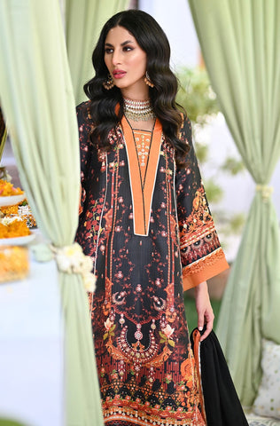 ANSAB JAHANGIR LUXE SILK PRET | EBONY