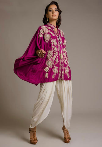 AYESHA FAROOK CASUAL PRET’24 | COLLARED PONCHO